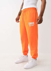 True Religion Men's Flocked Logo Drawstring Jogger