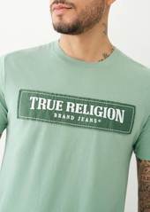 True Religion Men's Frayed Logo Applique T-Shirt