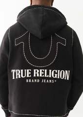 True Religion Men's Horseshoe Applique Super T Fleece Hoodie