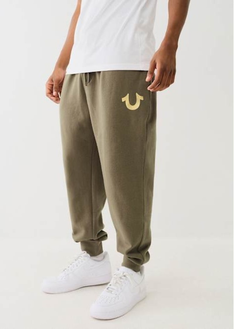 True Religion Men's Horseshoe Logo Drawstring Jogger