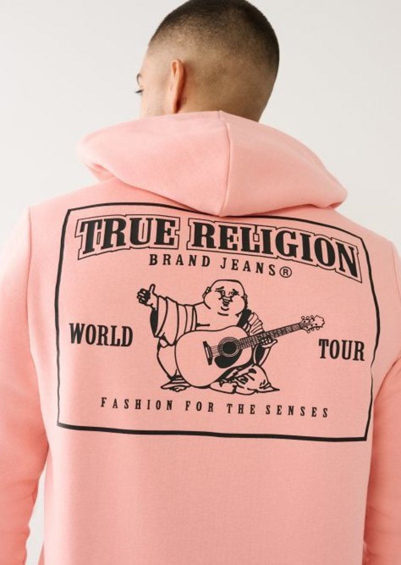 True Religion Men's Horseshoe Logo Zip Hoodie