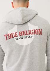 True Religion Men's Horseshoe Logo Zip Hoodie