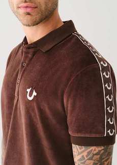 True Religion Men's Horseshoe Velour Polo Shirt