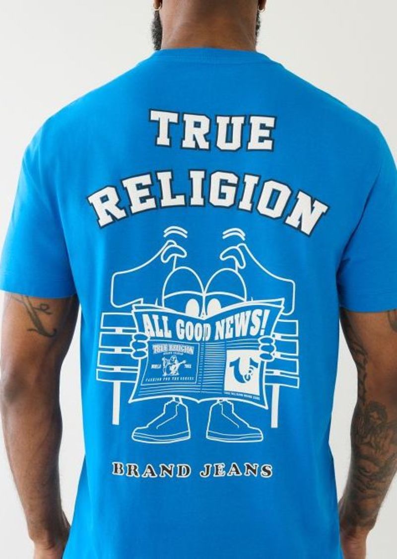 True Religion Men's Hs Puff Print News T-Shirt