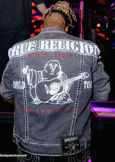 True Religion Men's Jimmy Buddha Logo Super T Jacket