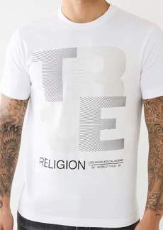 Men's Lined True Religion Logo Tee