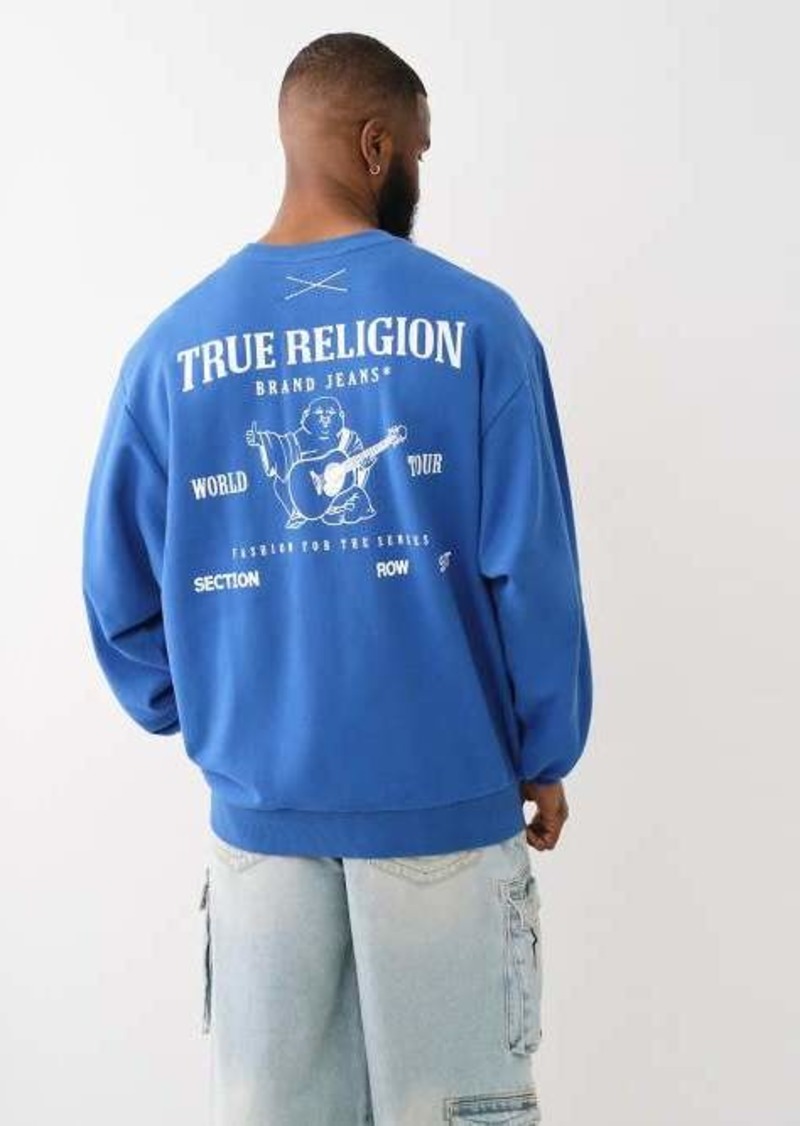 True Religion Men's Logo Crew Sweatshirt