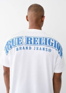 True Religion Men's Logo Overseam Puff T Tee