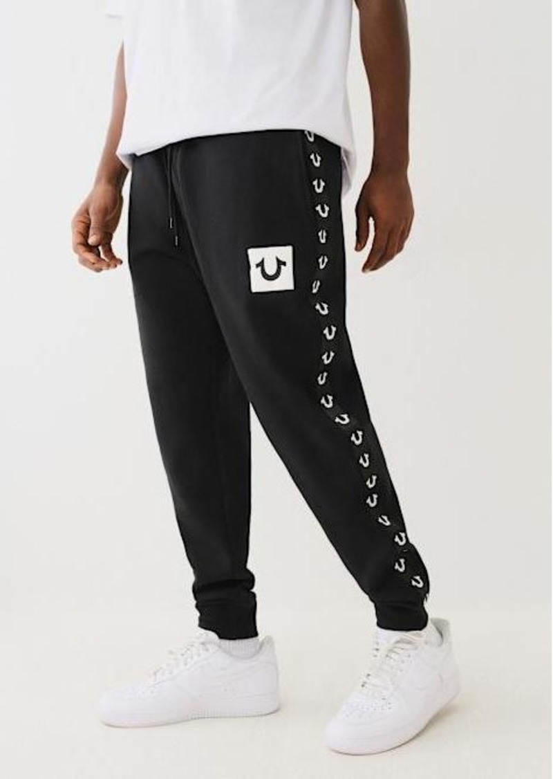 True Religion Men's Logo Tape Trim Jogger