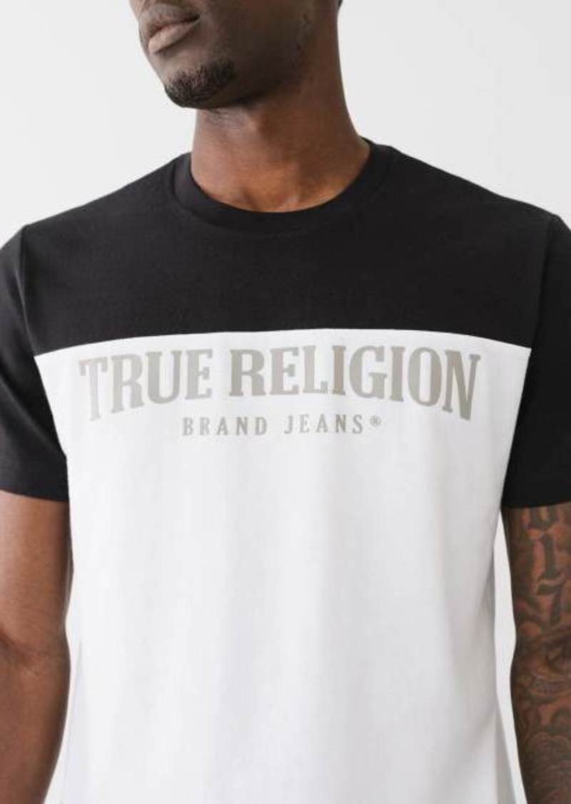 True Religion Men's Logo Two Tone T-Shirt