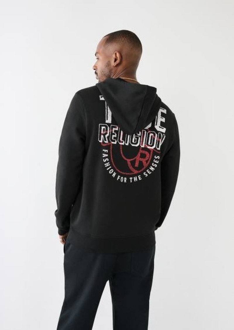 True Religion Men's Logo Zip Hoodie