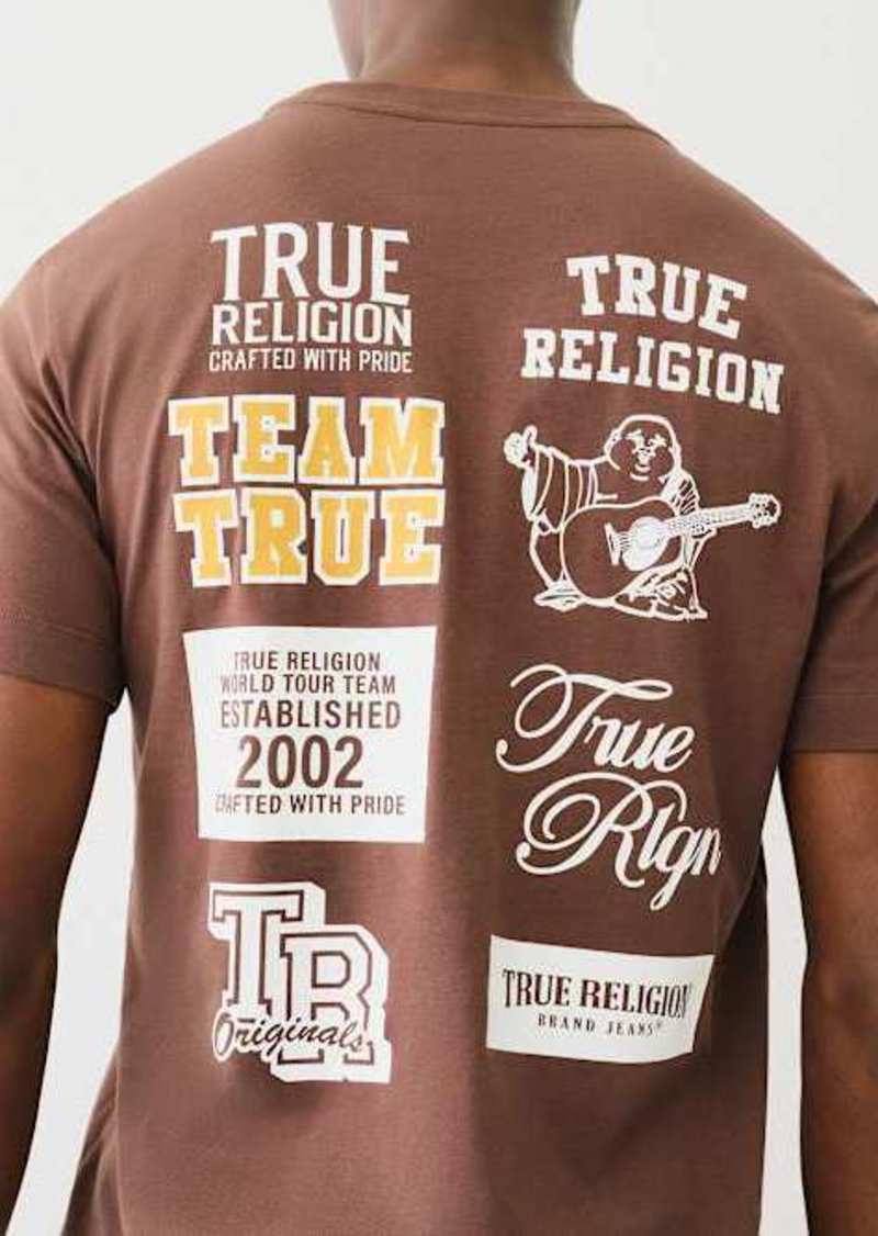 True Religion Men's Multi Logo T-Shirt