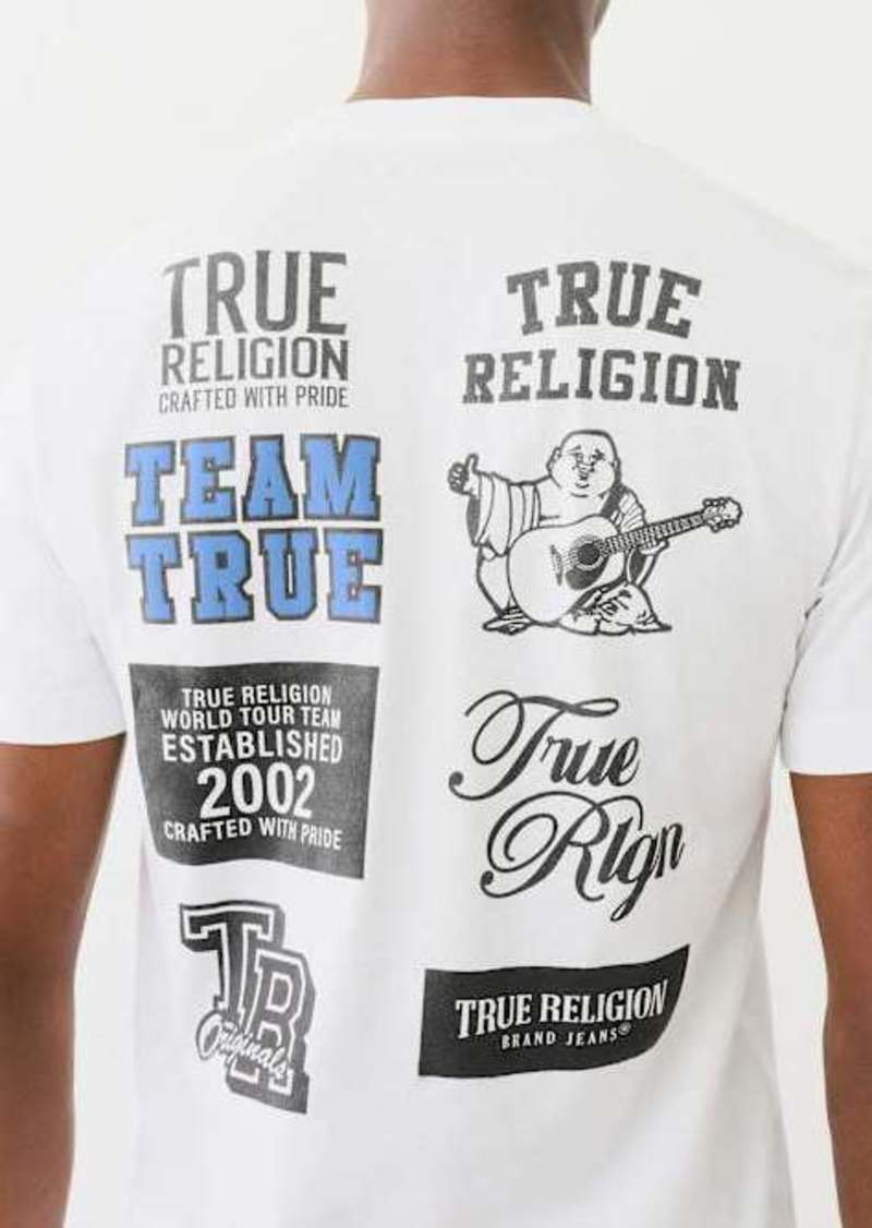 True Religion Men's Multi Logo T-Shirt