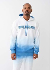 True Religion Men's Ombre Arched Logo Hoodie