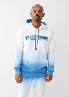 True Religion Men's Ombre Arched Logo Hoodie