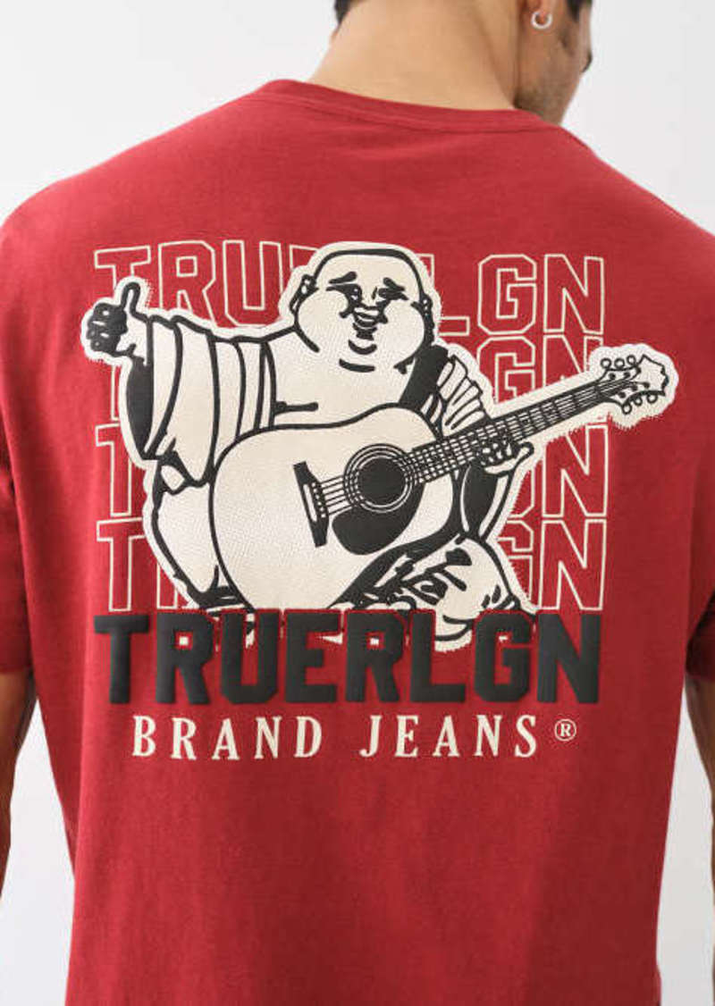 True Religion Men's Ombre Buddha Logo T-Shirt