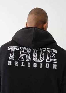 True Religion Men's Paisley Chenille Zip Hoodie