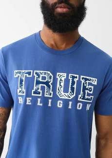 True Religion Men's Paisley Flocked Logo Tee