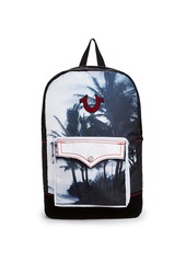 true religion black backpack