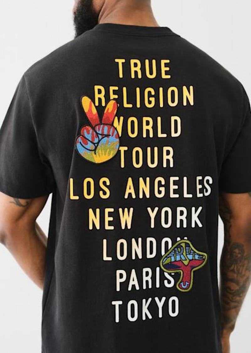 True Religion Men's Patch Short Sleeve T-Shirt