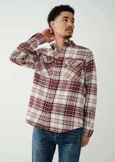 True Religion Men's Plaid Flannel Shirt