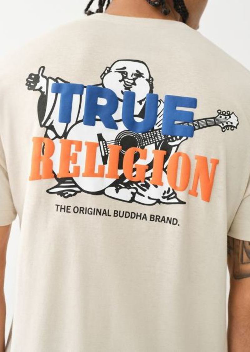 True Religion Men's Puff Print Buddha Tee