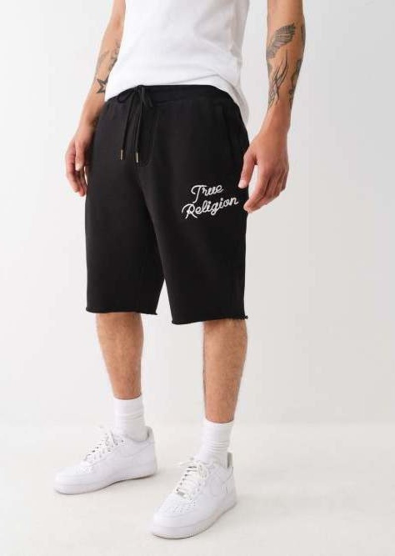 True Religion Men's Rainbow Stitch Sweat Short