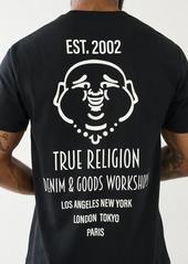 True Religion Men's Raised Buddha Paint T-Shirt