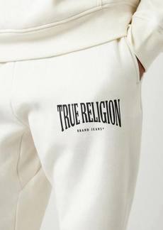 True Religion Men's Relaxed Arched Logo Jogger