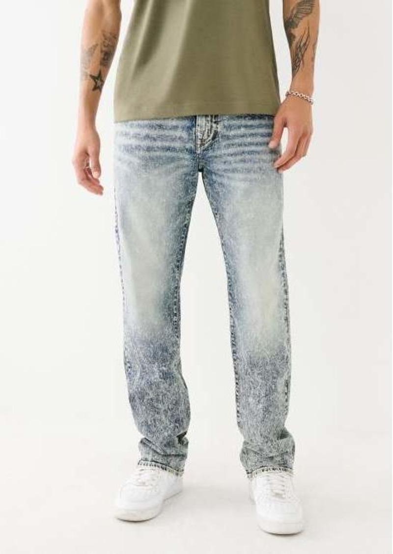True Religion Men's Ricky Acid Wash Straight Jean