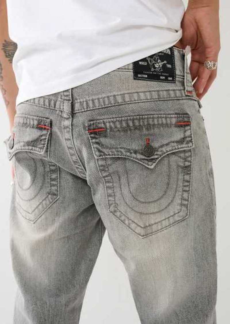 True Religion Men's Ricky Big T Flap Straight Jean
