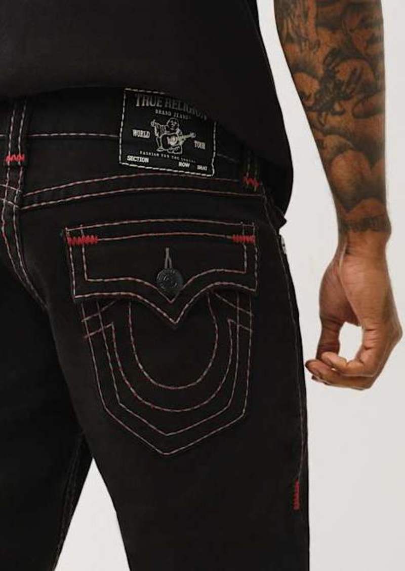 True Religion Men's Ricky Pick Super T Straight Jean