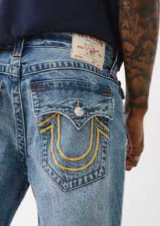 True Religion Men's Ricky Rope Stitch Distressed Jean