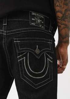 True Religion Men's Ricky Rope Stitch Straight Jean