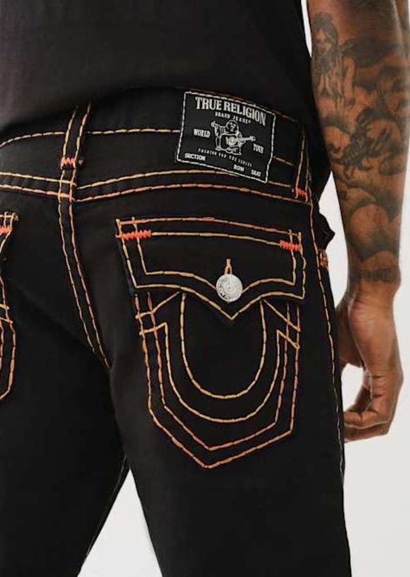 True Religion Men's Ricky Super T Black Straight Jean