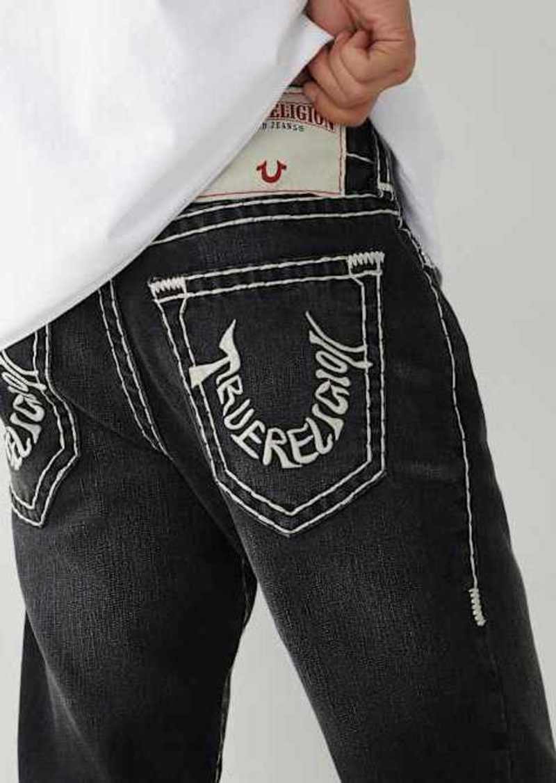 True Religion Men's Ricky TR Embroidery Super T Straight Jean