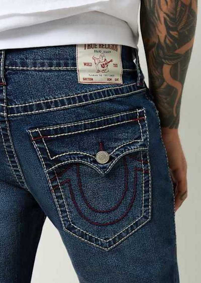 True Religion Men's Rocco Big T Flap Jean Skinny Jean