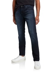 True Religion Men's Rocco Moto Dark Terrain Denim Jeans
