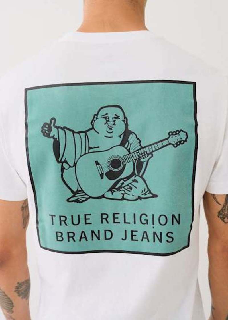 True Religion Men's Rock On Buddha Logo T-Shirt