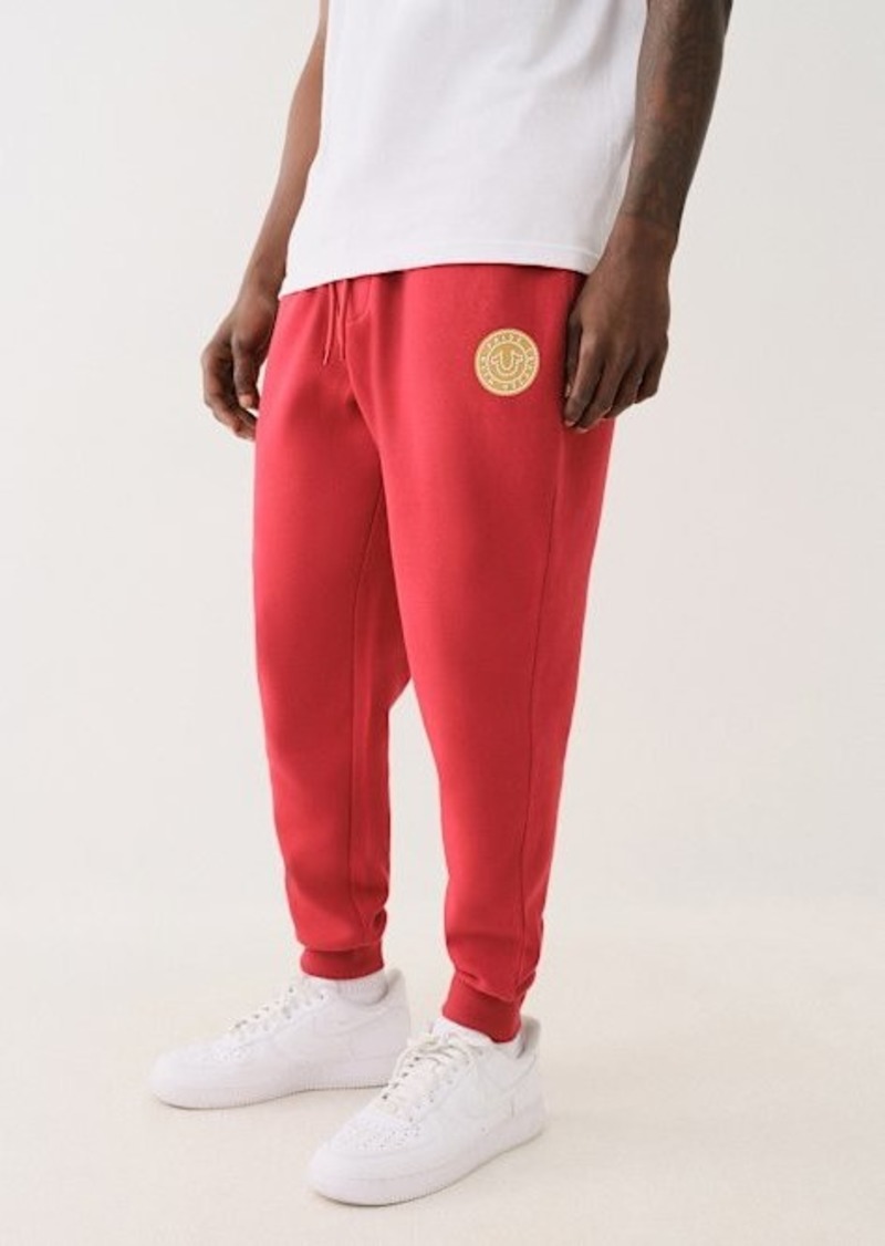 True Religion Men's Rope Crest Graphic Jogger