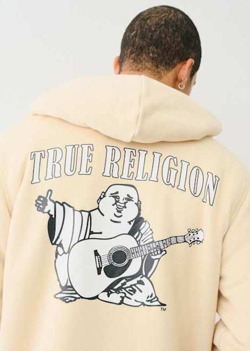 True Religion Men's Sherpa Buddha Zip Hoodie