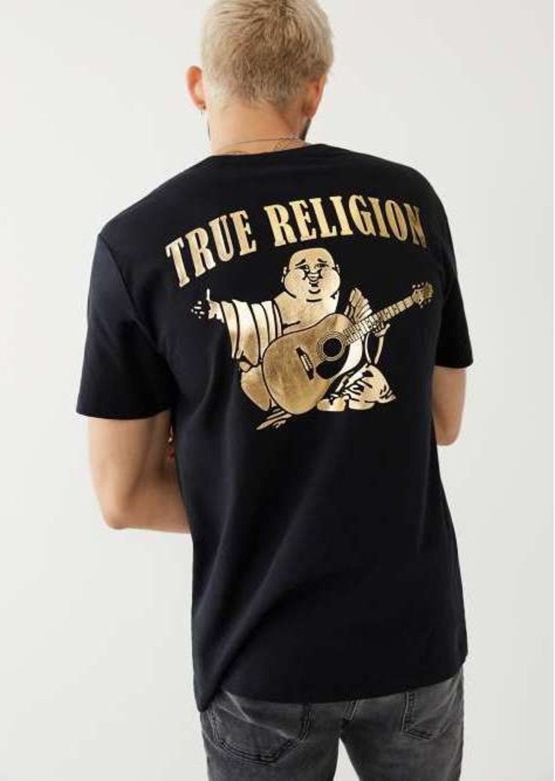 True Religion Men's Solid Gold Buddha T-Shirt