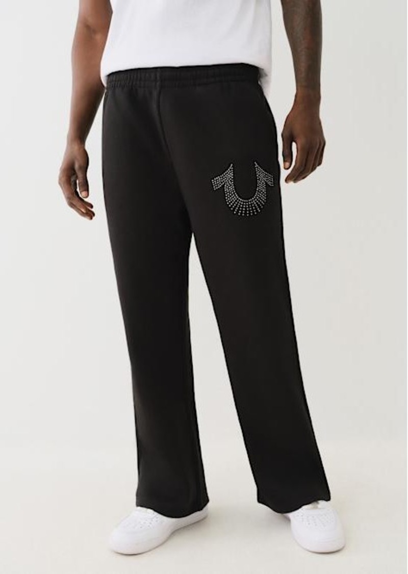 True Religion Men's Studded Baggy Sweat Pant