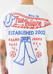 True Religion Men's TR Jean Puff Print T-Shirt