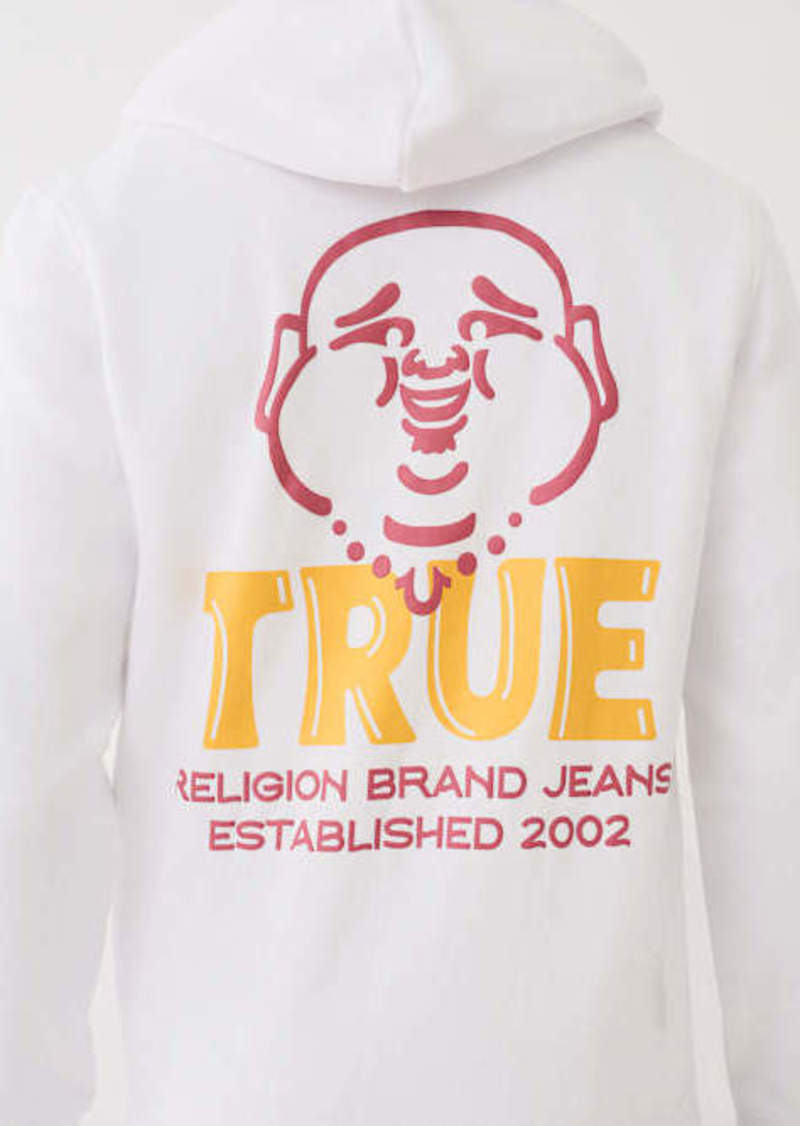 True Religion Men's True Antique Buddha Zip Hoodie