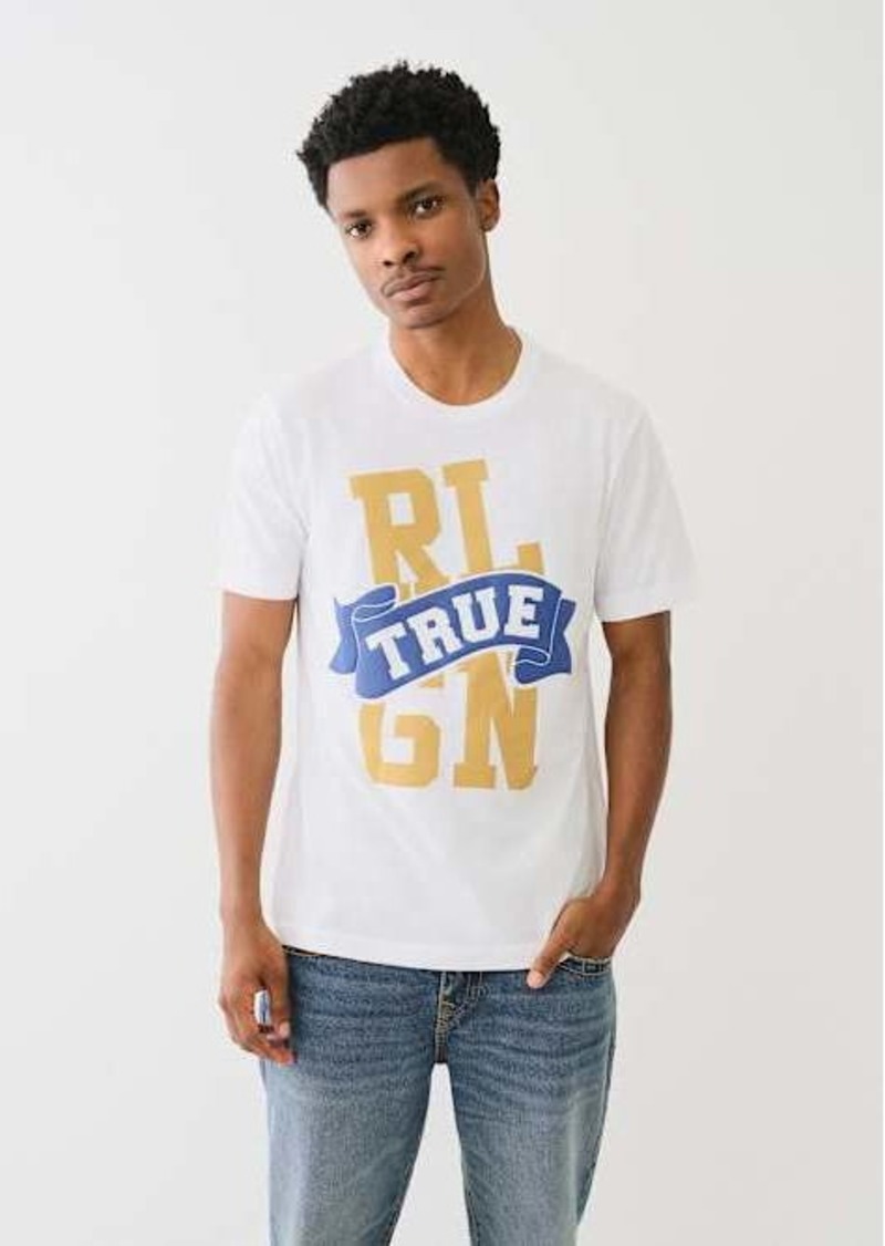 True Religion Men's True Rlgn Banner T-Shirt