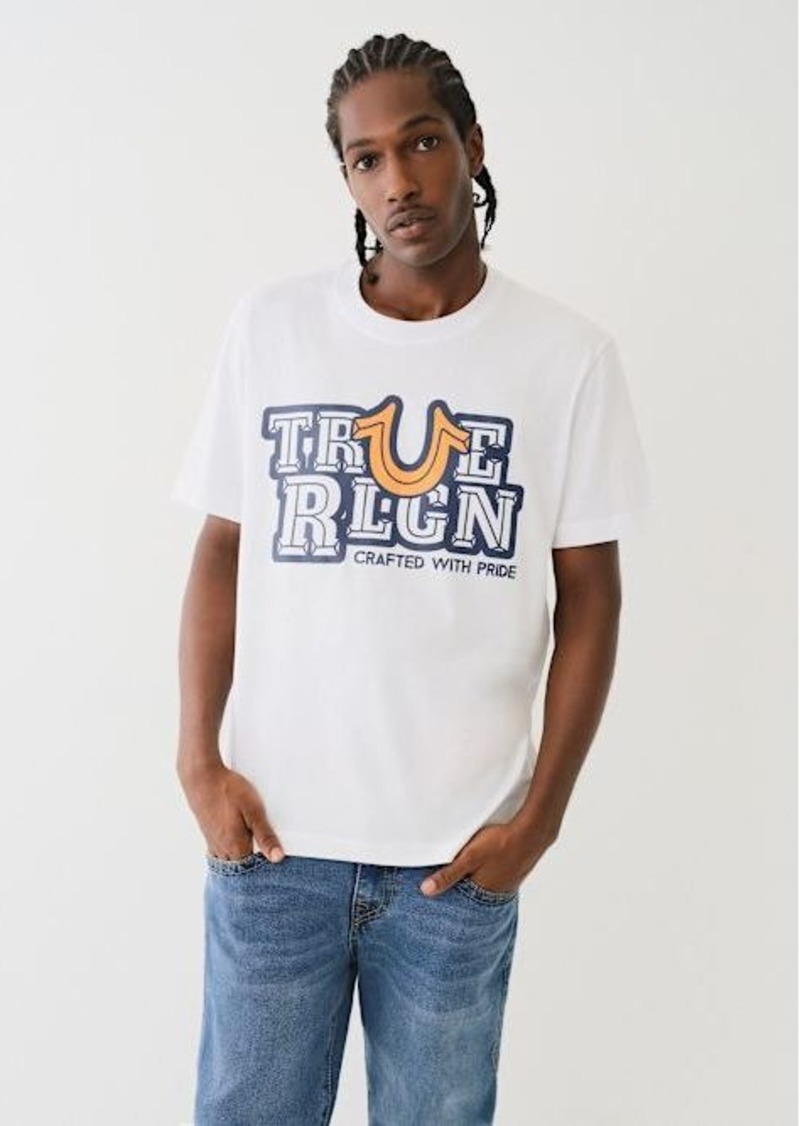 True Religion Men's True Rlgn High Density Print T-Shirt