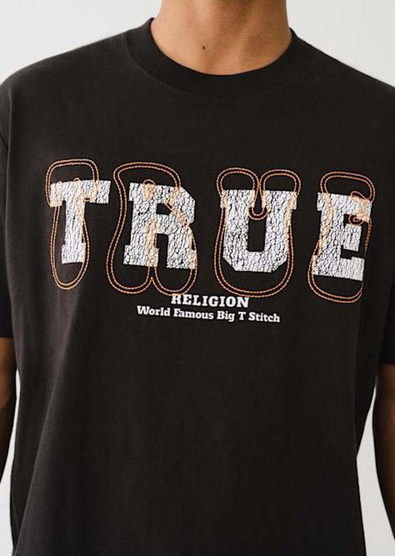 True Religion Men's True Stitch Short Sleeve T-Shirt