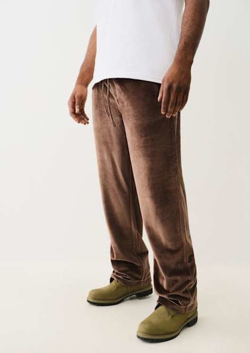 True Religion Velour Big T Straight Pant