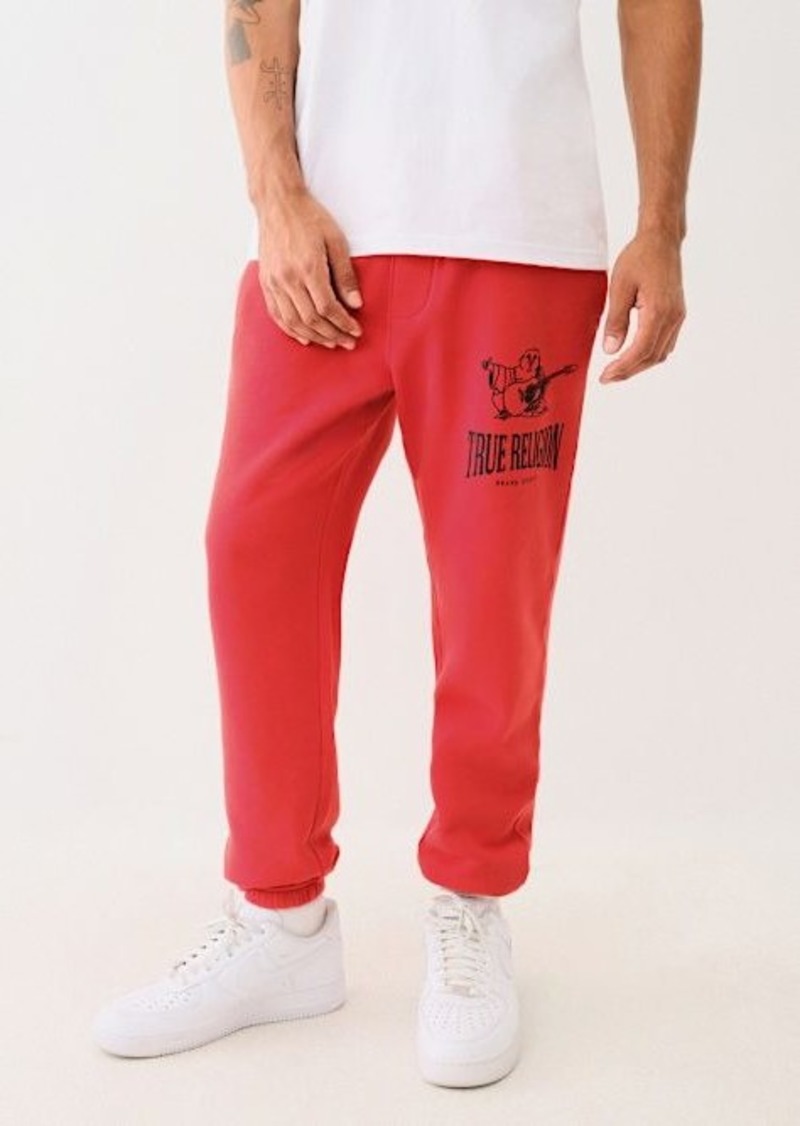 True Religion Men's Vintage Buddha Logo Jogger